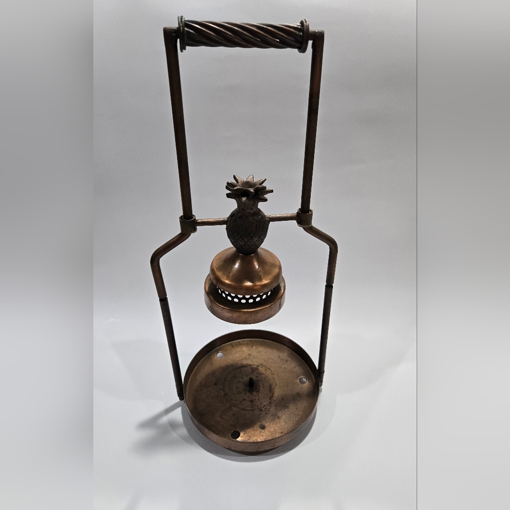 Vintage Copper Pineapple Candle Holder